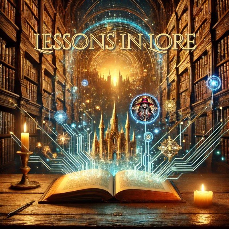 Mystical forest with glowing runes, evoking hidden lore